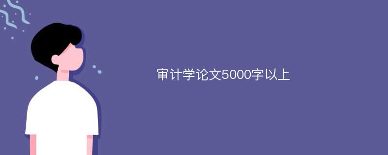 审计学论文5000字以上